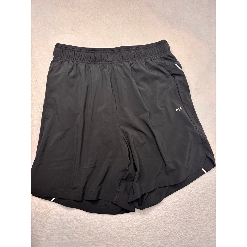 DSG Men’s Med Pure Black 7” Stride Run Shorts NWTs